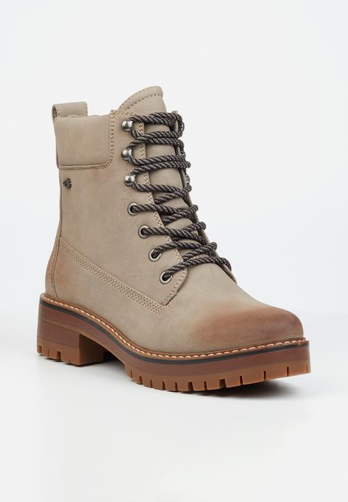 Miss Black - Fox 1 lace-up boot - grey