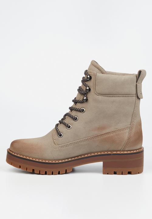 Miss Black - Fox 1 lace-up boot - grey
