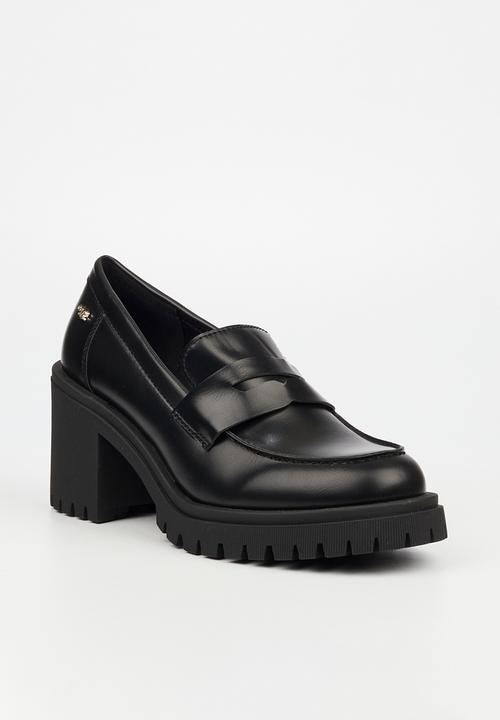 Miss Black - Atlas 1 heeled loafer - black