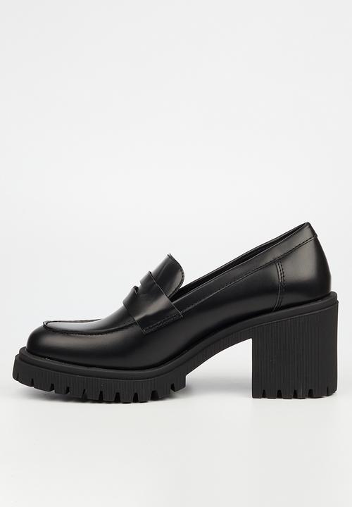 Miss Black - Atlas 1 heeled loafer - black