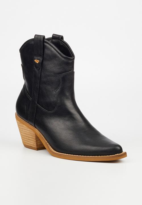 Miss Black - Dutton 1 western ankle boot - black