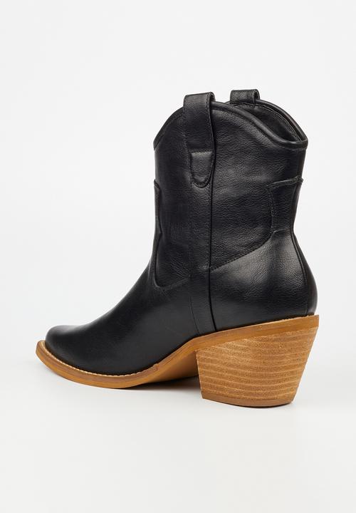 Miss Black - Dutton 1 western ankle boot - black