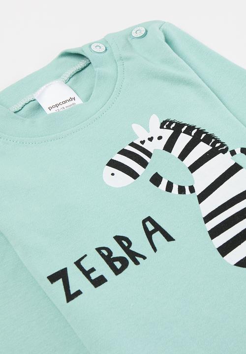 Pop Candy - Striped pj set - blue & black