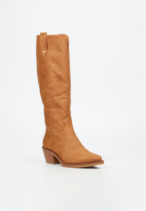 Butterfly Feet - Shadaya 1 western boot - tan
