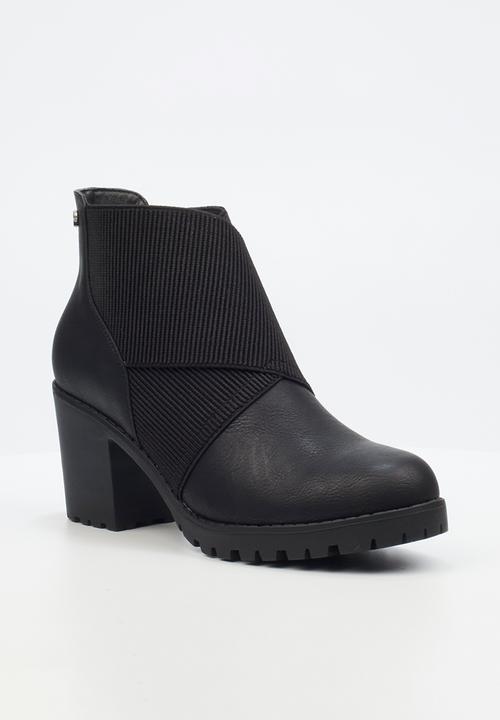 Butterfly Feet - Esther 3 block heel boot - black