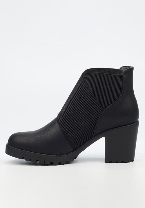 Butterfly Feet - Esther 3 block heel boot - black