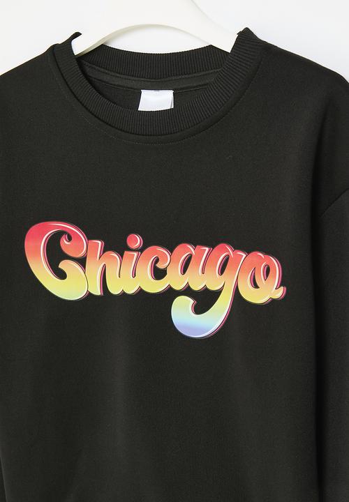 Pop Candy - Printed sweat top - black