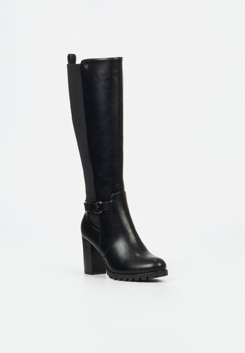Butterfly Feet - June 6 block heel boot - black