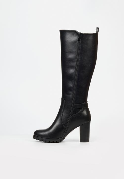 Butterfly Feet - June 6 block heel boot - black