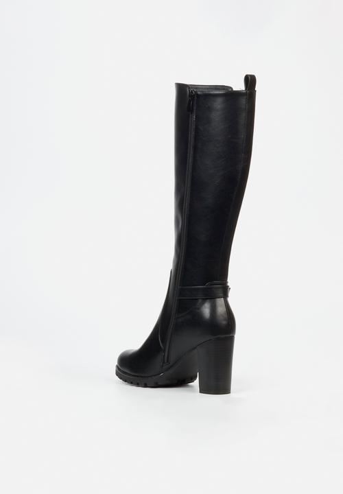 Butterfly Feet - June 6 block heel boot - black