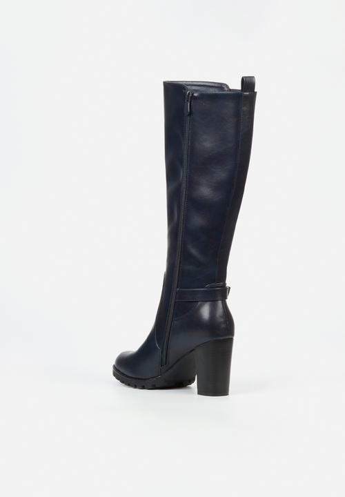 Butterfly Feet - June 6 block heel boot - navy