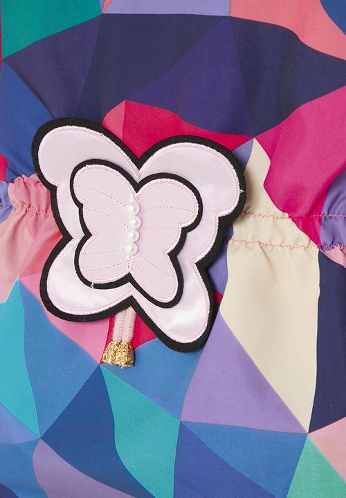 Pop Candy - Hooded printed jacket - pink & blue
