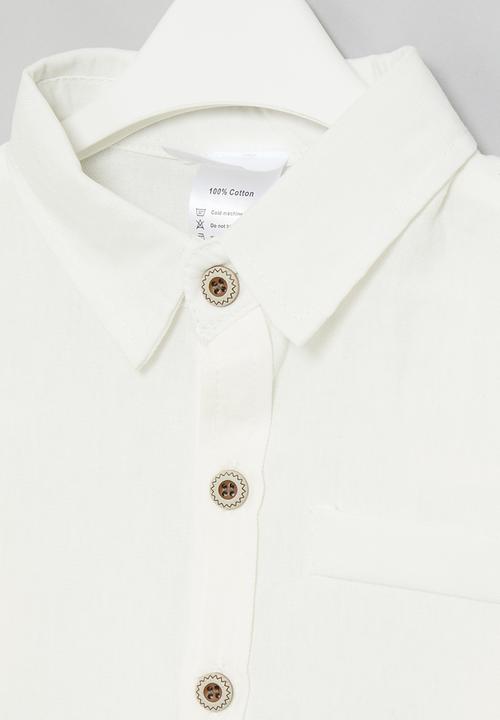 Pop Candy - Button down shirt - white
