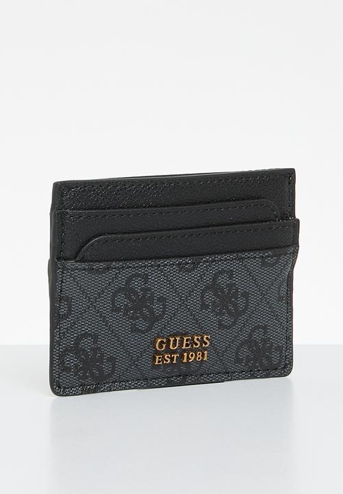 GUESS - Nell logo slg card holder - black
