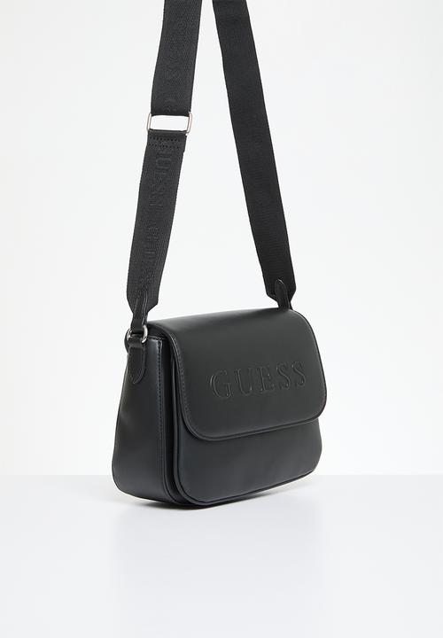 GUESS - Peters crossbody flap - black