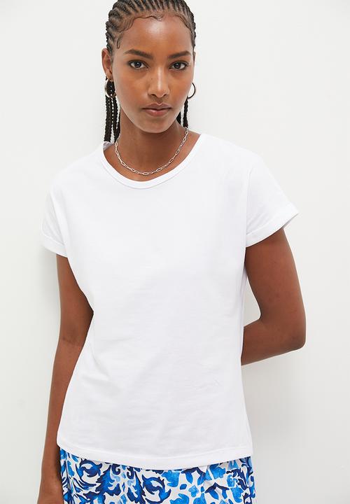 Superbalist - Grown on turn on sleeve - white