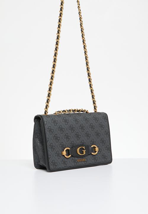 GUESS - Izzy convertible xbody flap - coal logo