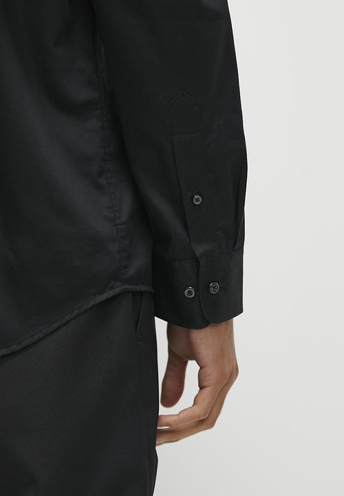 POLO - Custom fit Greig shirt - black