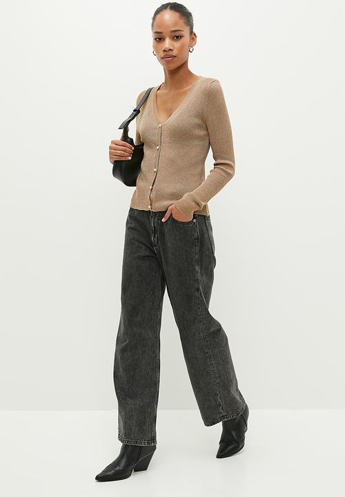 dailyfriday - V-neck cardi - taupe