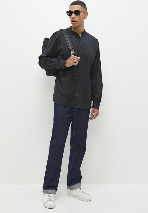Tommy Hilfiger - Natural soft flex mao rf shirt - Black