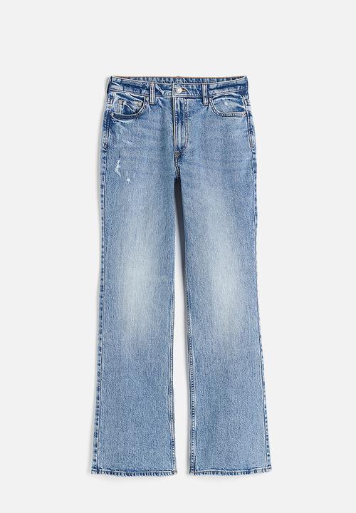 H&M - Curvy fit bootcut high jeans - blue