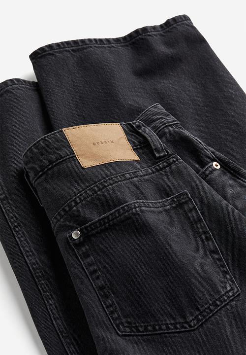 H&M - Baggy high jeans - black