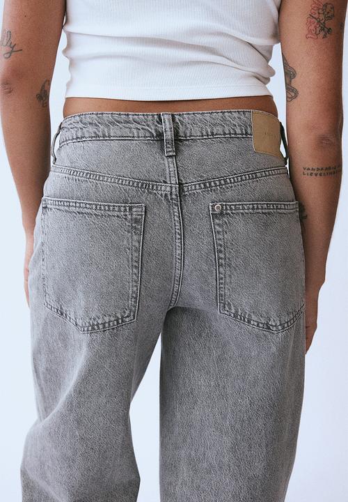 H&M - Baggy high jeans - grey