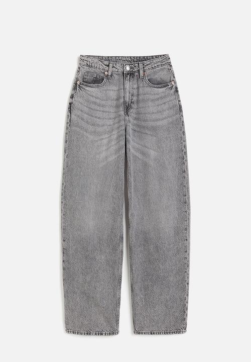 H&M - Baggy high jeans - grey