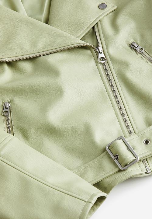 H&M - Biker jacket - green