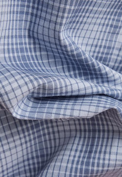 G-STAR - Bristum 2.0 Slim Shirt l\s Digit flannel check  - vintage indigo liam check