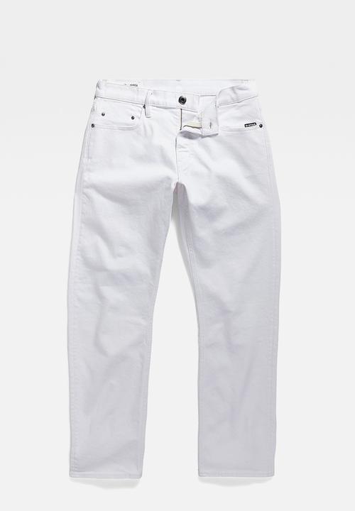 G-STAR - Mosa Straight Steer ecru stretch denim r  - paper white gd
