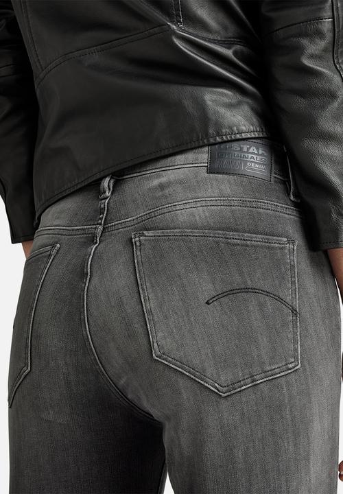 G-STAR - Strace Straight Jeans Wmn - Worn In Black Moon