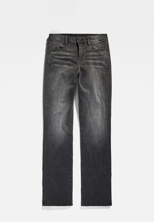 G-STAR - Strace Straight Jeans Wmn - Worn In Black Moon