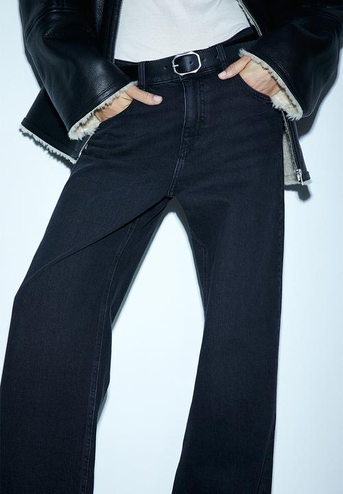 H&M - Wide high jeans - grey
