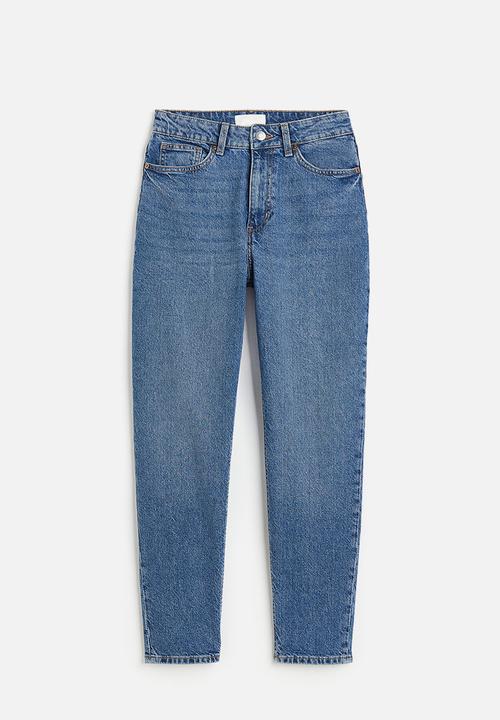 H&M - Slim mom high ankle jeans - blue