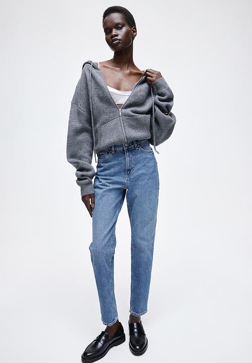H&M - Slim mom high ankle jeans - blue
