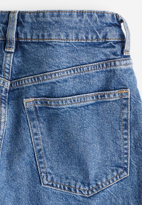 H&M - Slim mom high ankle jeans - blue