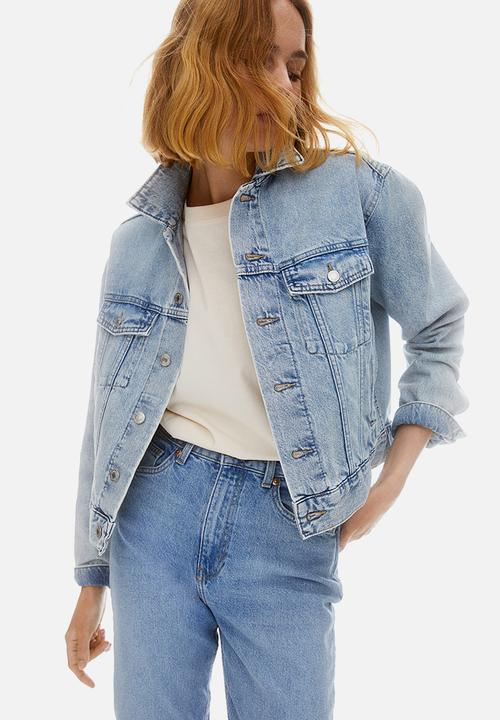 H&M - Slim mom high ankle jeans - blue