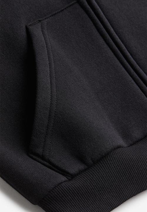 H&M - Oversized zip-through hoodie - black