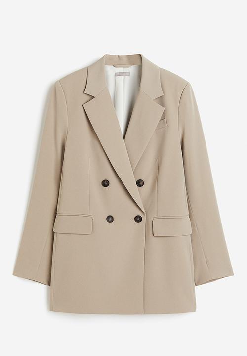 H&M - Double-breasted blazer - beige