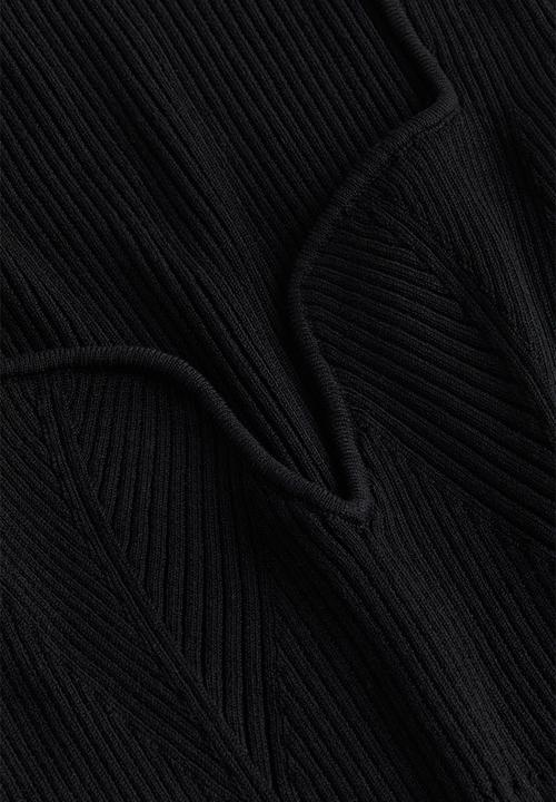 H&M - Rib-knit bodycon dress - black