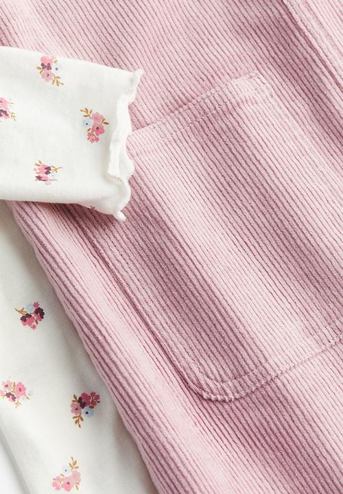H&M - 2-piece top and dress set - pink multi