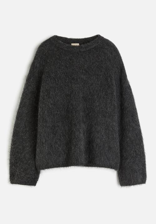 H&M - Oversized mohair-blend jumper - grey