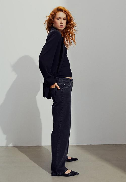 H&M - Straight regular jeans - black