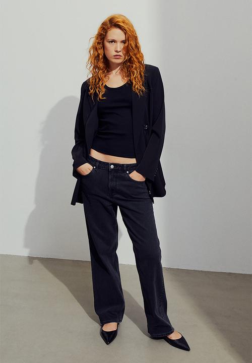 H&M - Straight regular jeans - black
