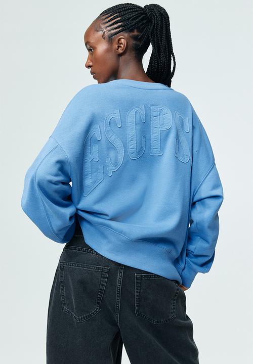 H&M - Oversized motif detail sweatshirt - blue