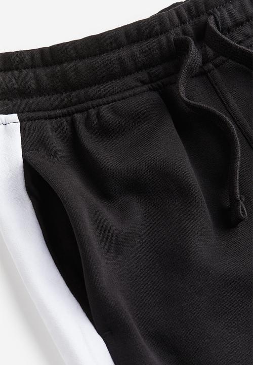 H&M - Sweatpants - black/block-coloured