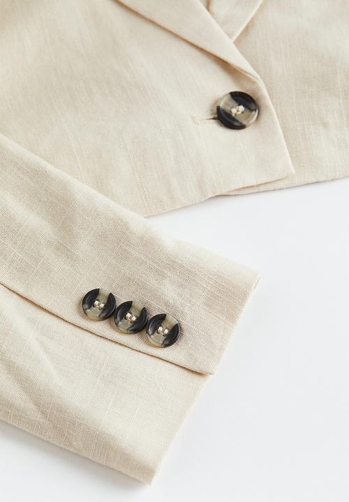 H&M - Cropped blazer - beige