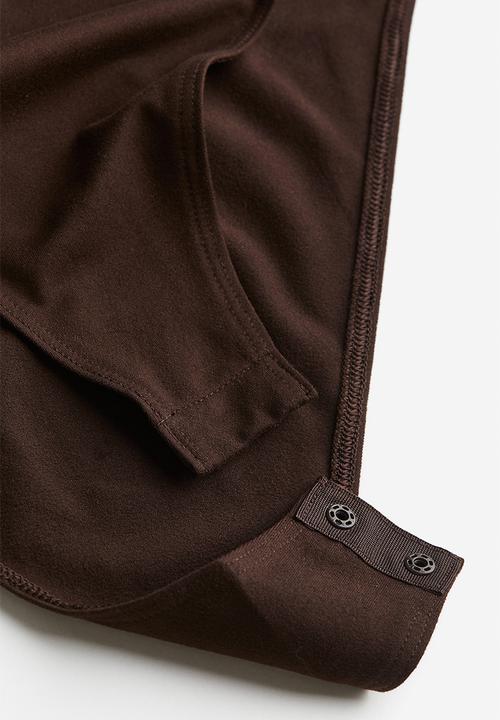 H&M - V-neck bodysuit - brown