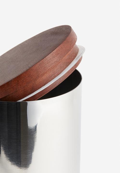 H&M - Metal jar - silver